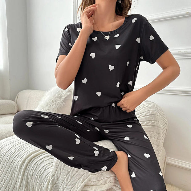 FlügelLuxe | Damen-Pyjama mit zartem Butterfly-Design - Brezella