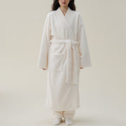 ThermoKimono | Weicher Flanellbademantel für kalte Tage - Brezella