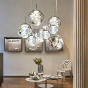 FjordGlow | Elegante Glas-Hängeleuchte im Nordic-Stil - Brezella