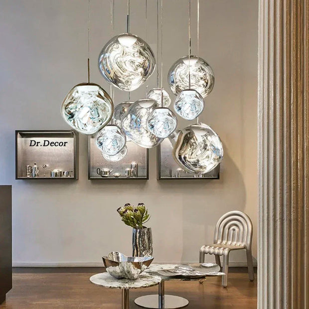 FjordGlow | Elegante Glas-Hängeleuchte im Nordic-Stil - Brezella