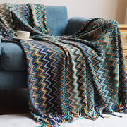 BohoBrise | Stilvolle Strickdecke mit Quasten - Brezella