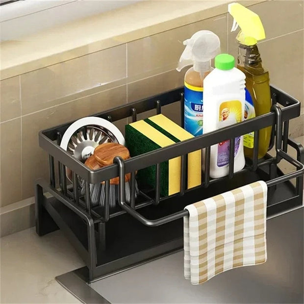 VivoDrainRack | Multifunktionaler Organizer für Küche und Spüle - Brezella