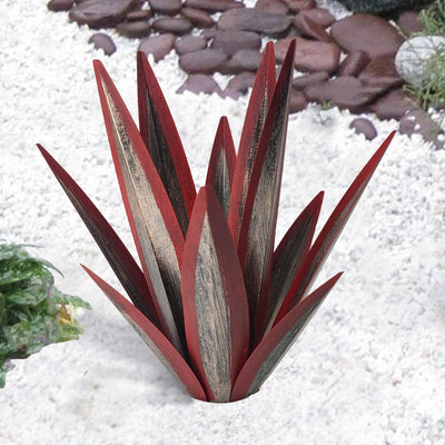 GlowSucculent | Kunstvolle Agave Statue aus haltbarem Metall - Brezella