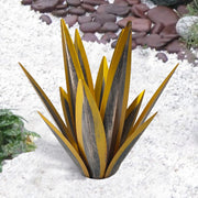 GlowSucculent | Kunstvolle Agave Statue aus haltbarem Metall - Brezella