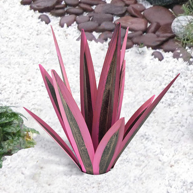 GlowSucculent | Kunstvolle Agave Statue aus haltbarem Metall - Brezella