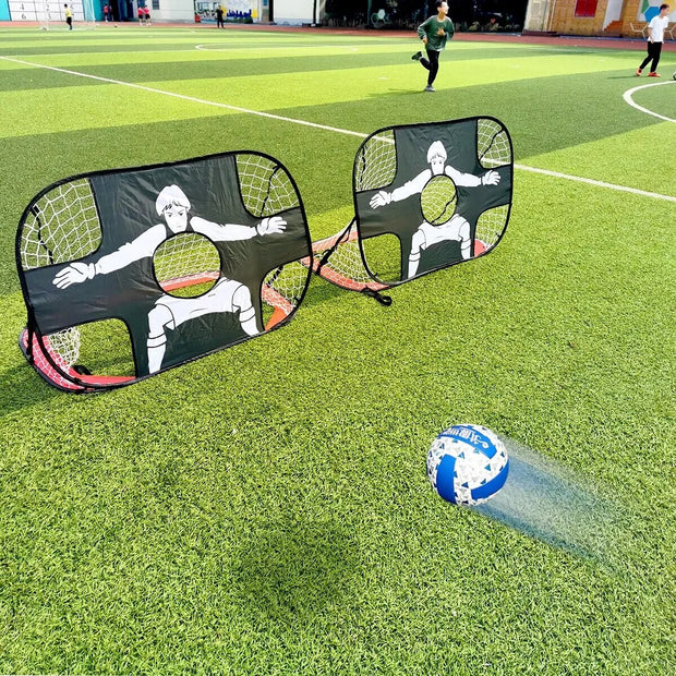 GoalMaster | Praktisches Pop-up-Tor für drinnen und draußen - Brezella