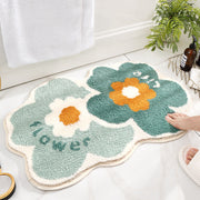 ZenBloom | Antirutsch-Bodenmatte mit charmantem Blumenmotiv - Brezella