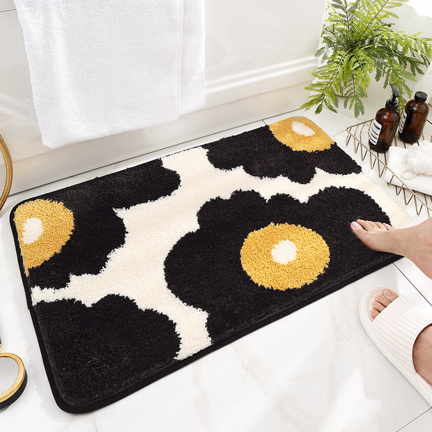 ZenBloom | Antirutsch-Bodenmatte mit charmantem Blumenmotiv - Brezella