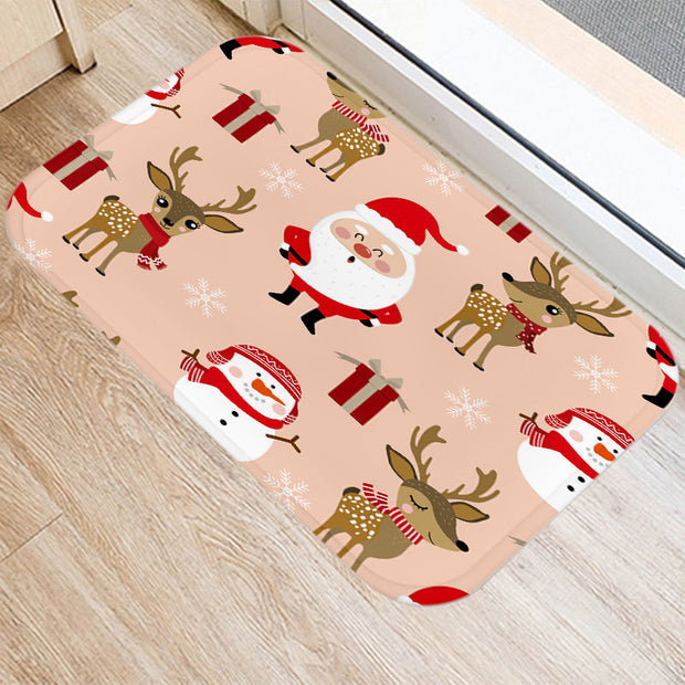 FroheWillkommen | Luxus-Türmatte im weihnachtlichen Design - Brezella