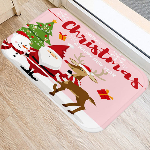 FroheWillkommen | Luxus-Türmatte im weihnachtlichen Design - Brezella
