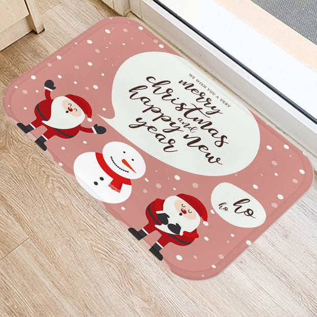 FroheWillkommen | Luxus-Türmatte im weihnachtlichen Design - Brezella