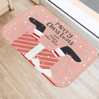 FroheWillkommen | Luxus-Türmatte im weihnachtlichen Design - Brezella