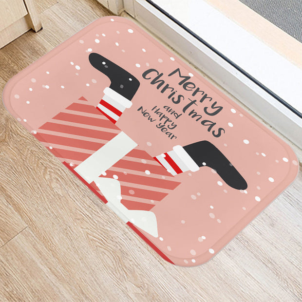 FroheWillkommen | Luxus-Türmatte im weihnachtlichen Design - Brezella