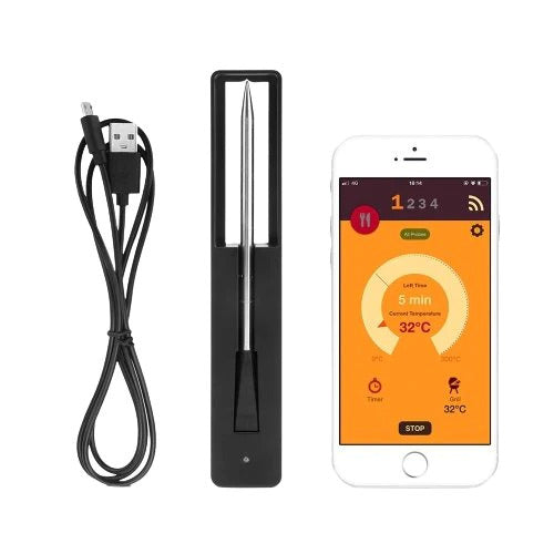GrillSmart | Intelligentes Fleischthermometer für perfekte Garstufen - Brezella