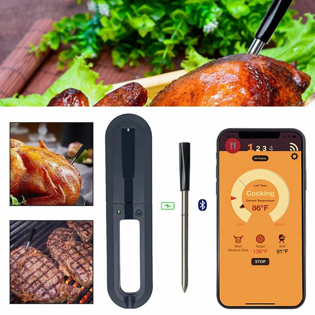 GrillSmart | Intelligentes Fleischthermometer für perfekte Garstufen - Brezella