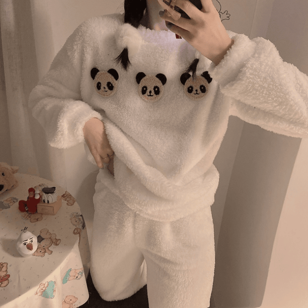 KomfortSchlaf | Karomuster Pyjama Set für Damen - Brezella