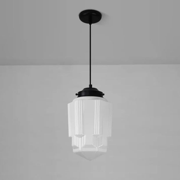 FrostLicht | Stilvolle Glas-Hängelampe mit sanfter Beleuchtung - Brezella