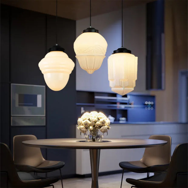 LumiVorm | Moderne geometrische Glasleuchte für klare Linien - Brezella
