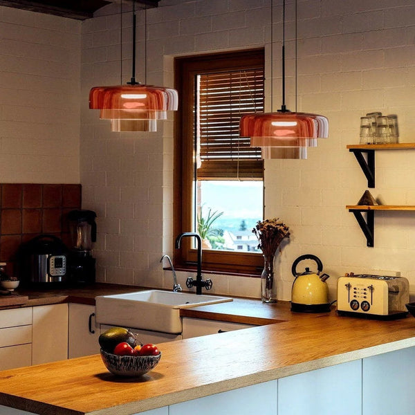 NordicAura | Glas Pendelleuchte mit norwegischem Stil - Brezella