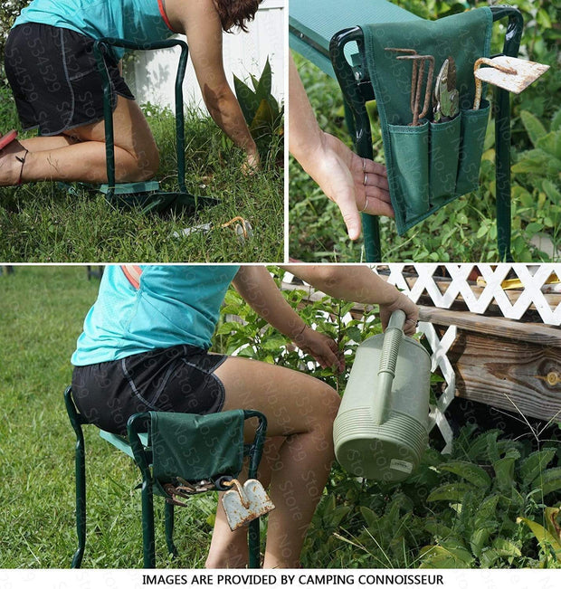 RelaxKnie | Ergonomische, Faltbare Knielbank für Garten - Brezella