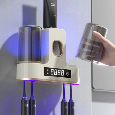 ZahnGlanz | UV-Zahnbürsten-Dispenser mit Automatischer Dosierung - Brezella