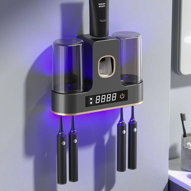 ZahnGlanz | UV-Zahnbürsten-Dispenser mit Automatischer Dosierung - Brezella