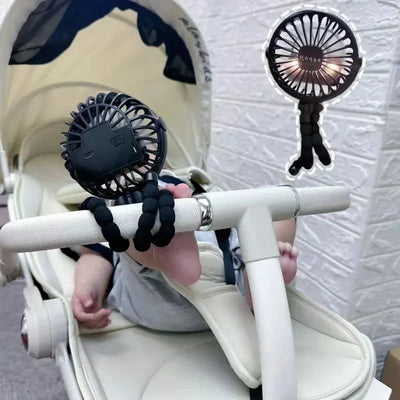 BreezeBaby | Flexibler Kinderwagenventilator mit USB-Aufladung - Brezella