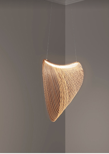 ForestBeam | Moderne Berkenholz-Hängeleuchte für Gemütliches Ambiente - Brezella