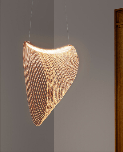 ForestBeam | Moderne Berkenholz-Hängeleuchte für Gemütliches Ambiente - Brezella