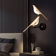 VogelAura | Schöne Wandleuchte mit Vogelakzent - Brezella