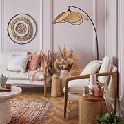 RattanAura | Stilvolle Stehlampe aus Rattan für eine natürliche Eleganz - Brezella