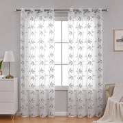 LumiBlossom | Stimmungsvoller Vorhang mit zarten Blumen für einen klassischen Look - Brezella