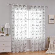 LumiBlossom | Stimmungsvoller Vorhang mit zarten Blumen für einen klassischen Look - Brezella