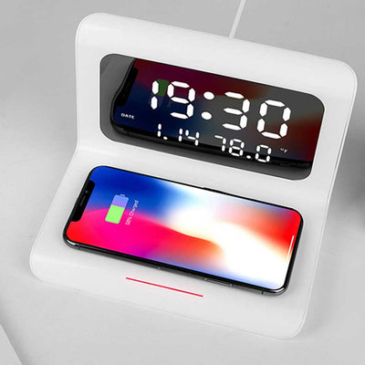 PowerTime | Kabellose Ladestation und Alarmuhr in Einem - Brezella