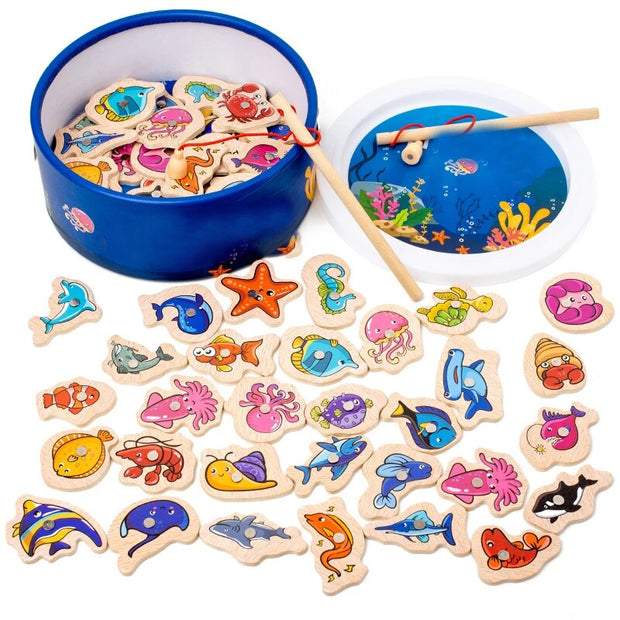 FischerSpaß | Magnetische Fische für Angelabenteuer - Brezella