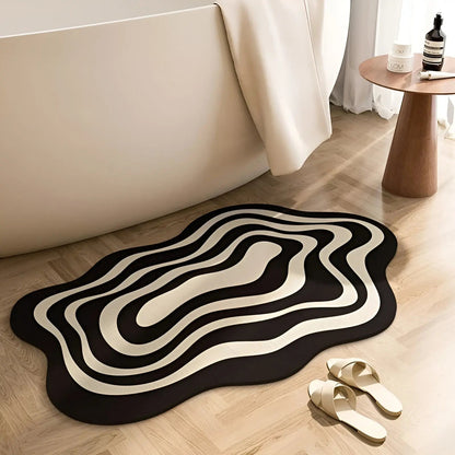 RapidMat | Wasseraufsaugende Badematte mit Antirutsch-Schutz