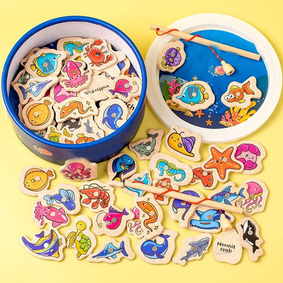 FischerSpaß | Magnetische Fische für Angelabenteuer - Brezella
