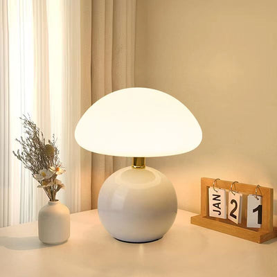 ParisGlow | Elegante Pilz-Tischlampe als stilvolles Statement - Brezella